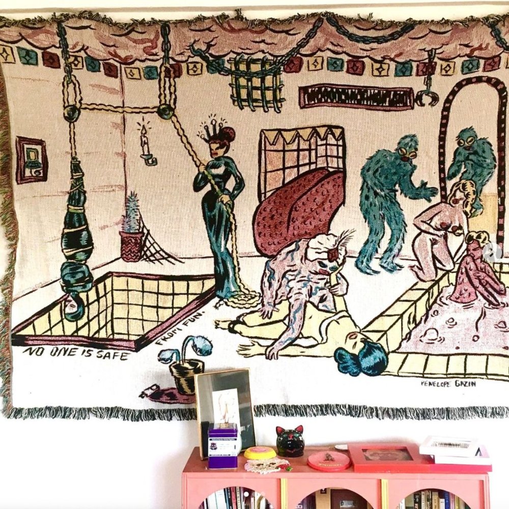 RARE - ARTIST PENELOPE GAZIN TAPESTRY